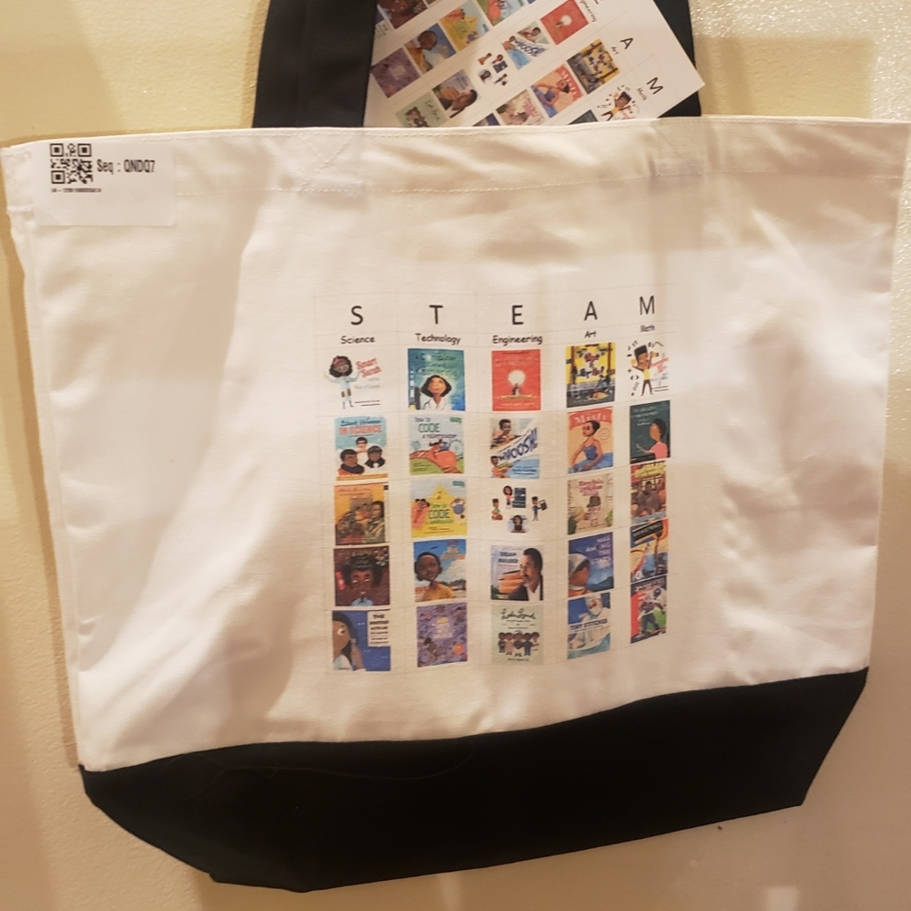 Book Bingo Tote Bag - books about African-American inventors and innovators